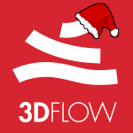 3Dflow logo christmas