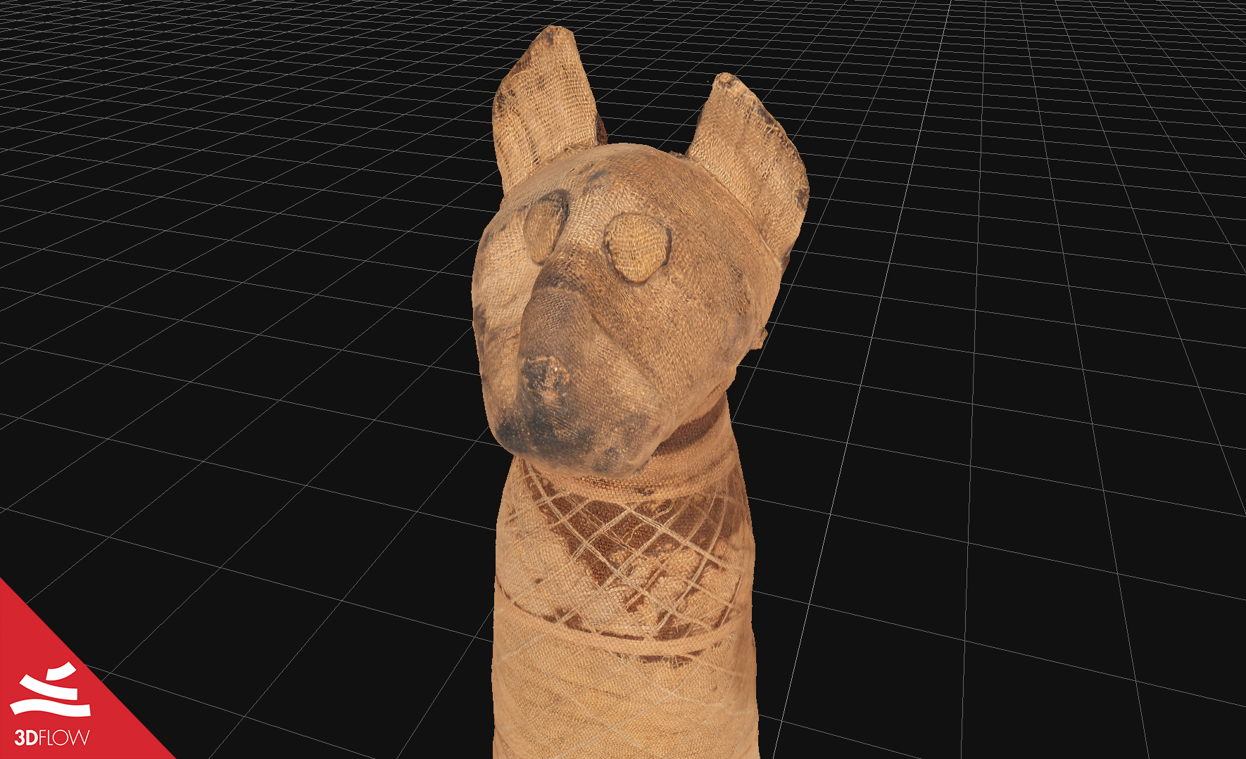 mummy_cat_textured_mesh_closeup