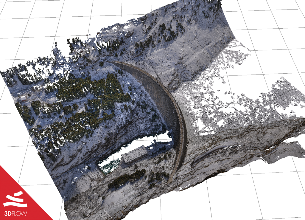 Dense Point Cloud of the Zerveilla Dam. © Chris Blaser